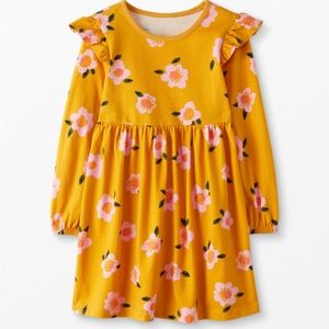 Brand new Hanna Andersson knit ruffle balloon sleeve dress